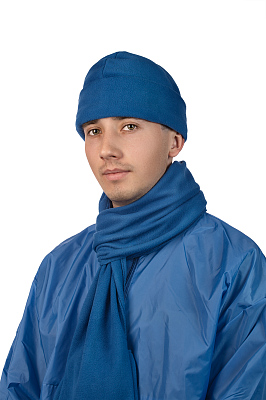 Шапка флисовая, синий