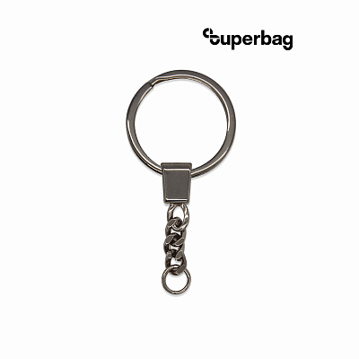 Кольцо с цепочкой Ring для обвеса (черный никель) (Чёрный никель)