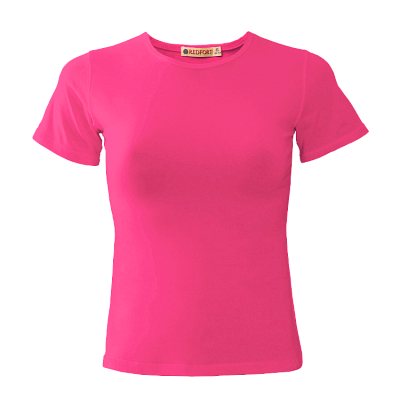 Футболка женская REDFORT стрейч (Розовый)