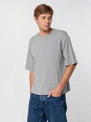 Футболка унисекс оверсайз Street Vibes, фиолетовая (Серый)