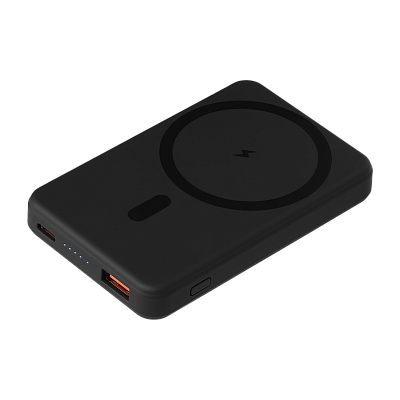Внешний аккумулятор Largo PD 5000mAh с функцией беспроводной зарядки 15W, черный (Чёрный)