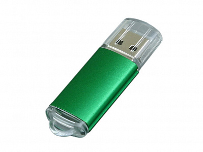 USB 3.0- флешка на 32 Гб с прозрачным колпачком (Зеленый)