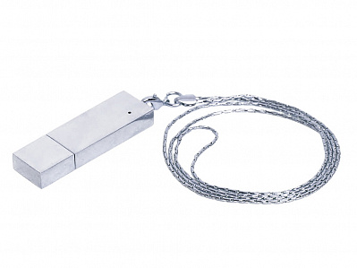 USB 2.0- флешка на 32 Гб в виде металлического слитка (Серебристый)