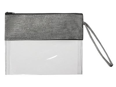 Прозрачная косметичка Leony из ПВХ и ткани