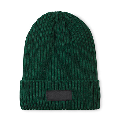 3M knitted beanie with cuff (Темно-зеленый)