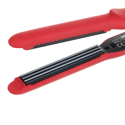 Щипцы-гофре для волос DEWAL BEAUTY Comfort 15x95 мм, красные