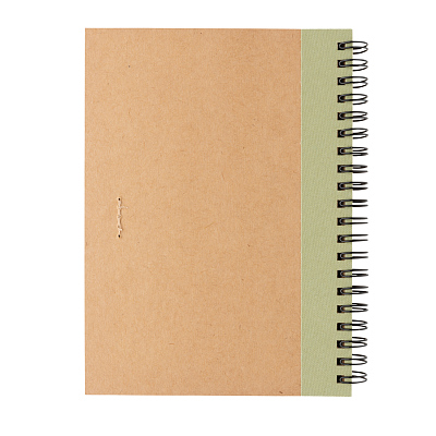 Блокнот на спирали Kraft с ручкой
