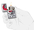 Зажигалка ZIPPO Asian Tiger с покрытием Brushed Chrome, латунь/сталь, серебристая, 38x13x57 мм - Фото 5