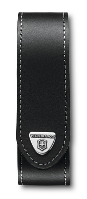 Чехол на ремень VICTORINOX для ножей RangerGrip 130 мм, на липучке, кожаный, 40x40x140 мм, чёрный (Черный)