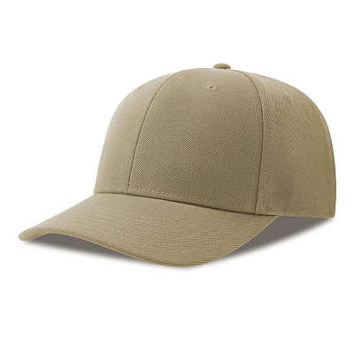 Бейсболка BEAT-S, 6 клиньев, пластиковая застежка (Бежевый)