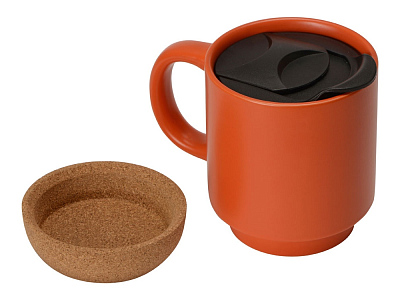 Кружка с пробковым дном и крышкой Denpasar