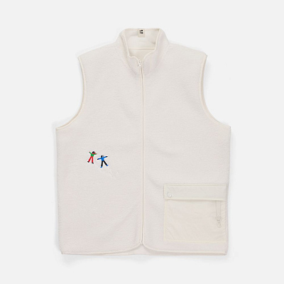 Жилет унисекс Oblako, молочно-белый