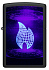 Зажигалка ZIPPO UFO Flame с покрытием Black Light, латунь/сталь, черная, матовая, 38x13x57 мм - Фото 7