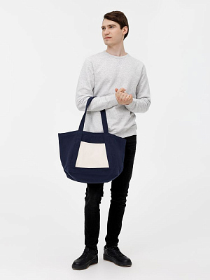 Шопер Shophop, синий с неокрашенным