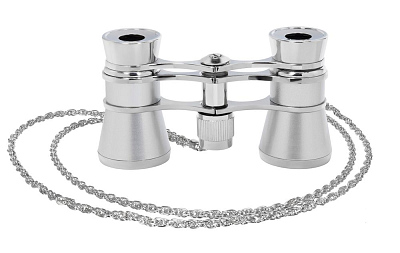 Театральный бинокль Broadway 325B, серебристый