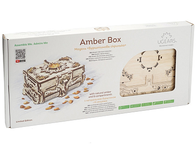 3D-ПАЗЛ UGEARS Янтарная шкатулка