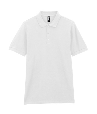 Футболка поло PREMIUM COTTON ADULT DOUBLE PIQUE, БЕЛЫЙ L (Белый)