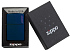 Зажигалка ZIPPO Classic с покрытием Navy Matte, латунь/сталь, синяя, матовая, 38x13x57 мм - Фото 5
