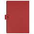 Блокнот А5 Tasmania, в твердой обложке со стикерами в линейку, красный - Фото 2