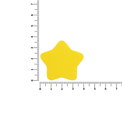 Наклейка тканевая Lunga Bial, M, желтая