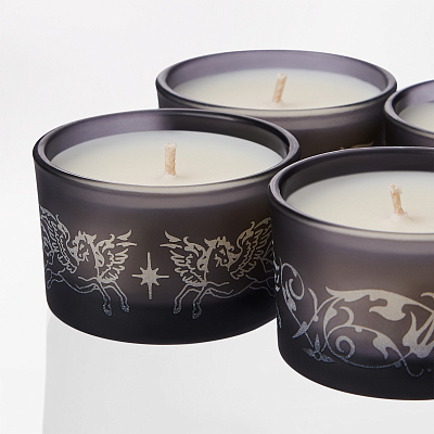 Набор ароматических свечей Sento, серый