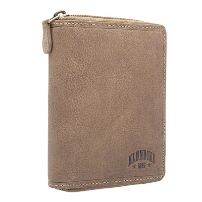 Бумажник KLONDIKE «Dylan», натуральная кожа в коричневом цвете, 10,5 х 13,5 см