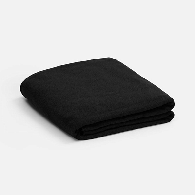Флисовый плед Warm&Peace XL, черный (Чёрный)