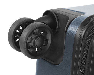 Чемодан BUGATTI Kallisto, синий, АБС-пластик, 35,5х23х53,5 см, 40 л