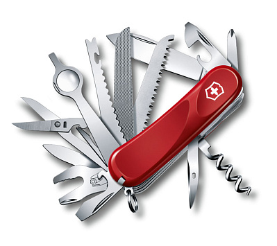 Нож перочинный VICTORINOX Evolution 28, 85 мм, 23 функции  (Красный)