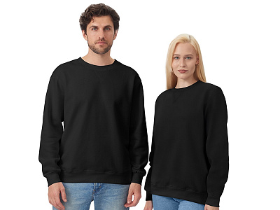 Свитшот оверсайз Lisbon унисекс (Чёрный)