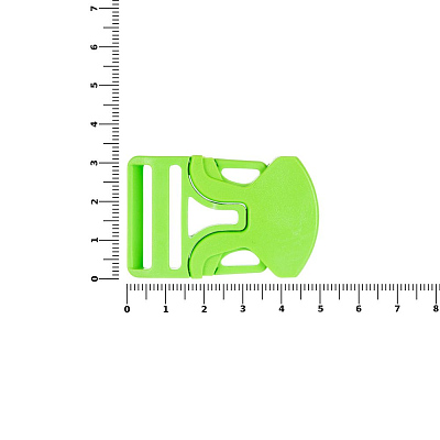 Застежка-пряжка односторонняя Triden, зеленый неон
