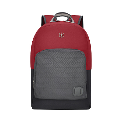 Рюкзак WENGER NEXT Crango 16", красный/черный, переработанный ПЭТ/Полиэстер, 33х22х46 см, 27 л.
