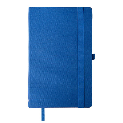 Бизнес-блокнот OXI, A5, синий, твердая обложка, RPET, в линейку