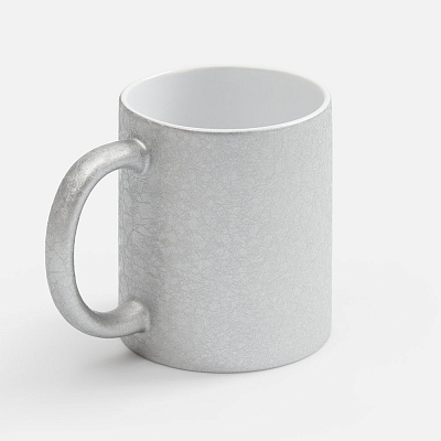 Кружка для сублимационной печати Sagredo, серебристая