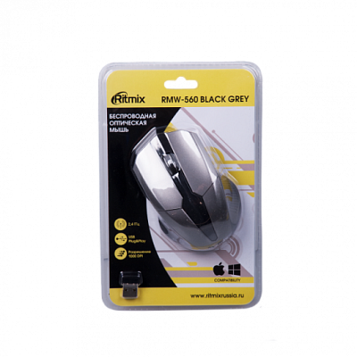 Мышь беспроводная RITMIX RMW-560, синий