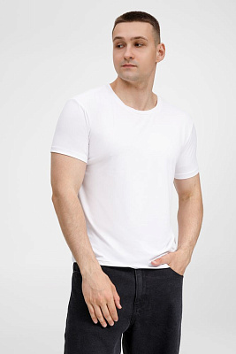 Футболка унисекс Senti, ярко-синяя (Белый)