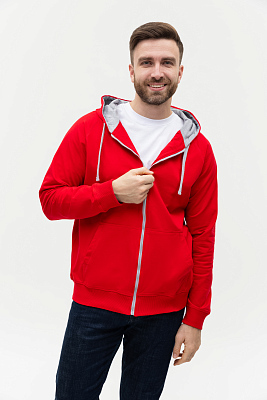 Толстовка мужская STAN с капюшоном на молнии футер без начёса 260, 61