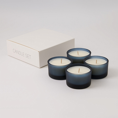 Набор ароматических свечей Сенто (Sento), синий