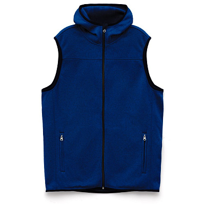 Жилет с капюшоном унисекс Gotland, горчичный (Синий)