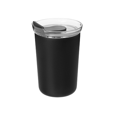 Термокружка вакуумная Strada, черная