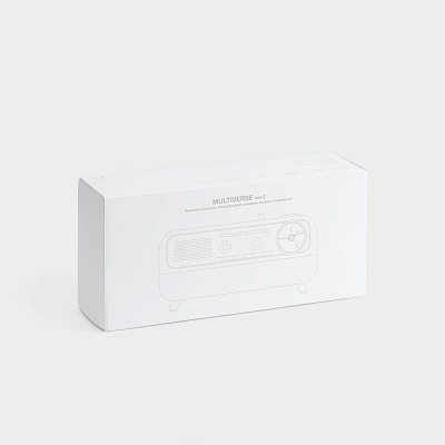 Bluetooth-колонка с беспроводной зарядкой, часами и подсветкой Multiverse, ver.2