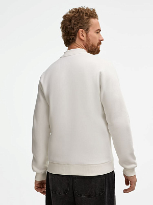 Бомбер унисекс AtmosWear, молочно-белый