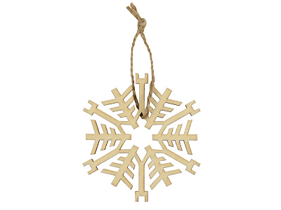 Набор деревянных снежинок