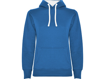 Толстовка с капюшоном Urban женская (Королевский синий, белый)