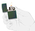 Зажигалка ZIPPO Classic с покрытием Chameleon™, латунь/сталь, зелёная, глянцевая, 38x13x57 мм - Фото 5