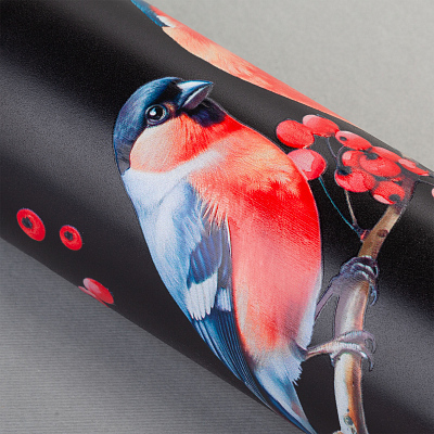 Набор подарочный "Алтай": термос, 3 кружки, пудра, черный