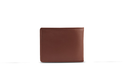 Бумажник Mano "Don Leonardo", с RFID защитой, натуральная кожа в коньячном цвете, 10,5 х 2 х 8,5 см