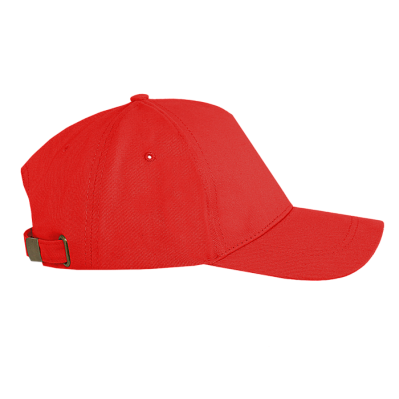 Бейсболка STAN 5 клиньев хлопок 260, 12 (Красный)
