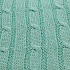 Плед Фадо (Fado) вязаный, аква (без подарочной коробки) - Фото 5