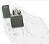 Зажигалка ZIPPO Green Matte, латунь с порошковым покрытием, зеленая, матовая, 38x13x57 мм - Фото 4